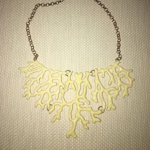 Coral statement necklace